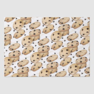 Seda Biscoitos Chip De Chocolate Fazendo Papel Tecido D