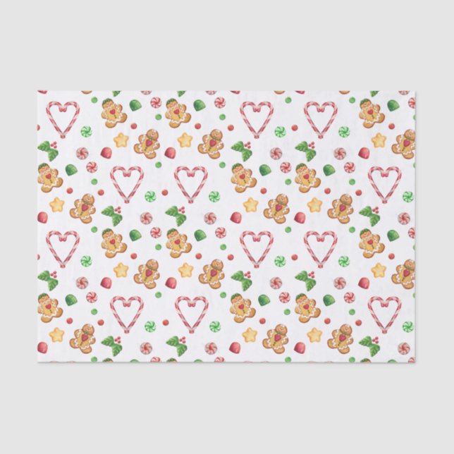 Seda Biscoitos do pão-de-espécie & lenço de papel dos (Frente )