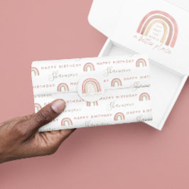 Seda Boho Rainbow - Papel Tecido de Aniversário