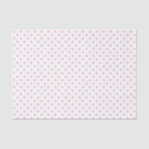 Seda Bolinhas de Rosas claro em papel branco