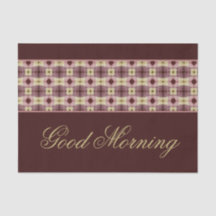 Bom Dia Papel Colocar Mat 25 Conjunto de Peças