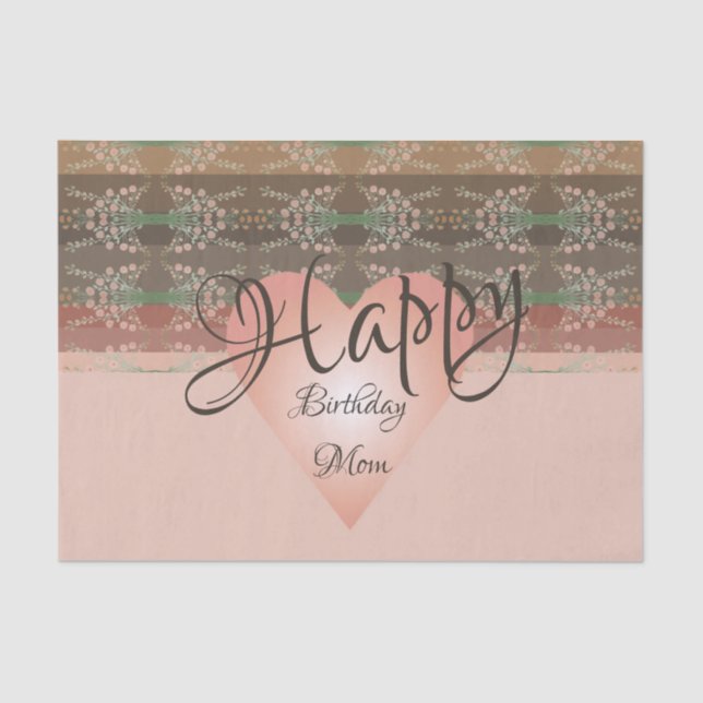 Seda Bonito Floral Acentuado Com Papel De Tecido De Str (Frente )