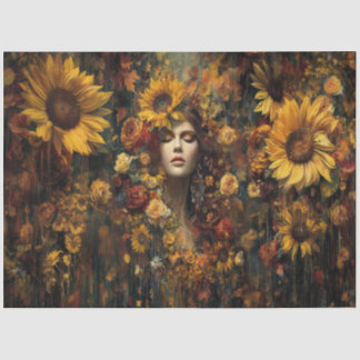 Seda Brasas do Tecido de Papel de Outono Acordando