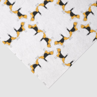 Seda Cães Beagle de papel tissue