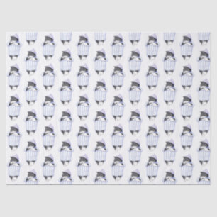 Seda CAMISA DE NOITE GATO Papel Tissue