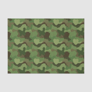 Seda Camuflagem verde/lenço de papel militar de Camo