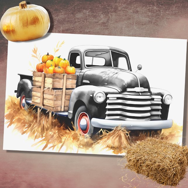 Seda Carro de Colheita Preenchido com Pumpkins 3 Papel  (Criador carregado)