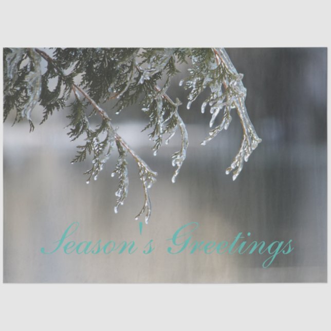 Seda Cartões de natal - Papel tecidular (Frente )