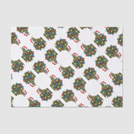 Seda Cartografia de Natal Luzes de Tartaruga Papel de T