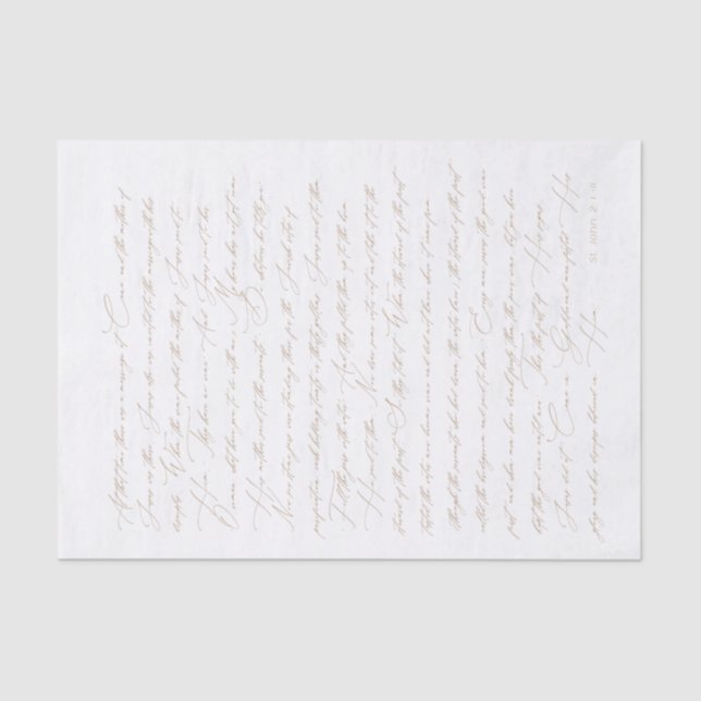 Seda Casamento Personalizado no Papel Tecido de Escritu (Frente )