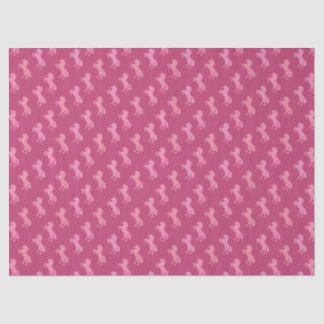 Seda Cavalos de Papel de Tecido Rosa Desolado Pré Cowgi