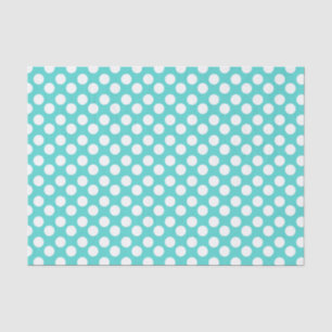 Seda Cerceta e lenço de papel branco das bolinhas