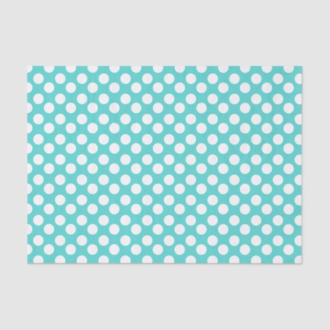 Seda Cerceta e lenço de papel branco das bolinhas (Frente )