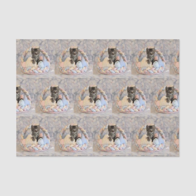 Seda Cesta de Páscoa de Patton - Papel para tecidos de  (Frente )