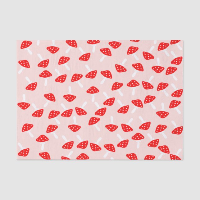 Seda Cogumelos de Toadstool Bonitos Papel tecidular (Frente )