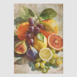 Seda Colagem de frutas inspirada na Itália em papel de