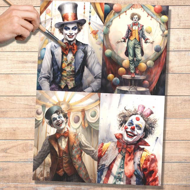 Seda Colagem de Joker 1 Papel de Decoupage (Criador carregado)