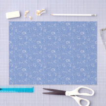 Colagem de Papel de Exploração Espacial Azul Claro