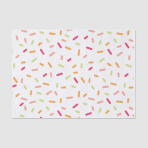 Seda Colorido polvilha o lenço de papel