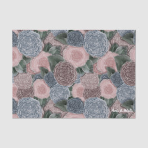Seda Compro Florist - Design de Papel Tecido de Peonia