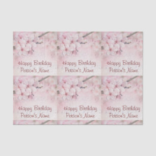 Seda Conjunto de folhas de papel para tecidos (2) Feliz