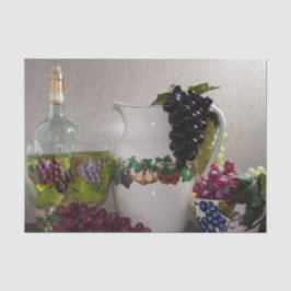 Seda Conjunto de Papel Tecido (2) Decor de Fruta Cerâmi