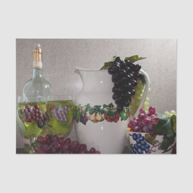 Seda Conjunto de Papel Tecido (2) Decor de Fruta Cerâmi (Frente )