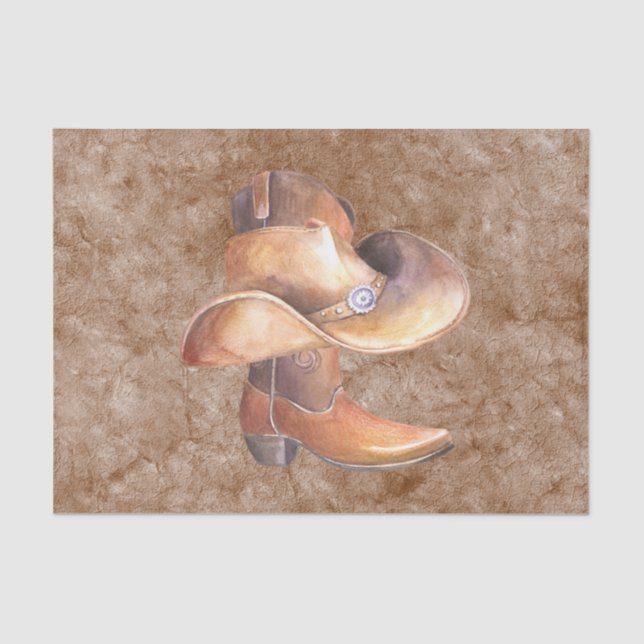 Seda Conjunto de Papel Tecido (2) Inicialização e Chapé (Frente )