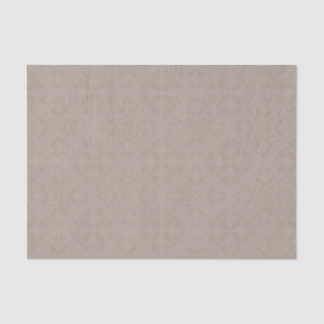 Seda Cor Sólida de Quebra de Papel do Tecido bege (Frente )