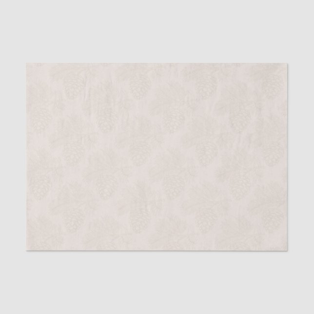 Seda Cor Sólida de Quebra de Papel do Tecido Cream (Frente )