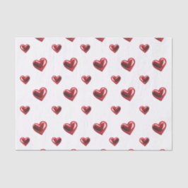 Seda Corações de Papel Tecido