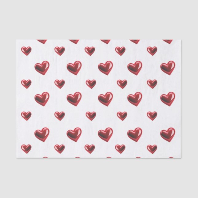 Seda Corações de Papel Tecido (Frente )
