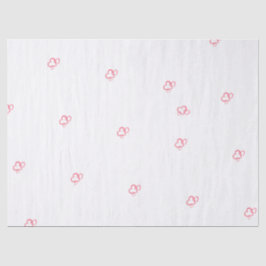 Seda Corações e Papel Tecido de Amor