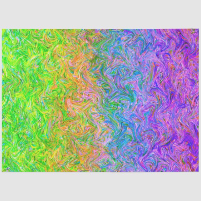 Seda Cores de Fluidos de Papel Tecidos (Frente )