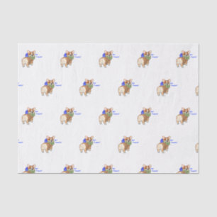 Seda Corgi "deleites obtidos?" Lenço de papel
