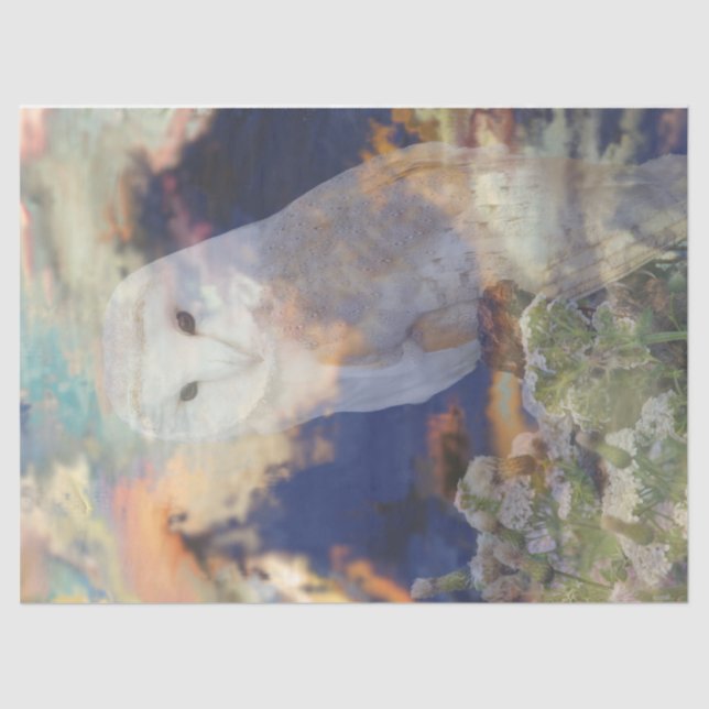 Seda Coruja Breeze Papel Tecido de Descolagem (Frente )