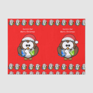 Seda Coruja de natal de papel absorvente