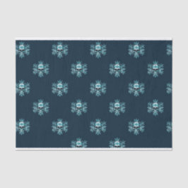 Seda Crânio e papel tecidos de Natal em Floco de Neve