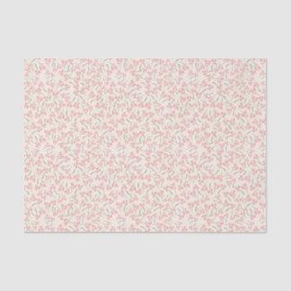 Seda Creme de Papel Tecido com Ramificações Rosa Gigi