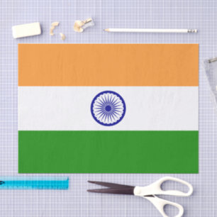 Seda decoração de moda Índia, papel tissue da bandeira