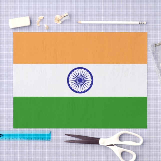 Seda decoração de moda Índia, papel tissue da bandeira  (Arte )