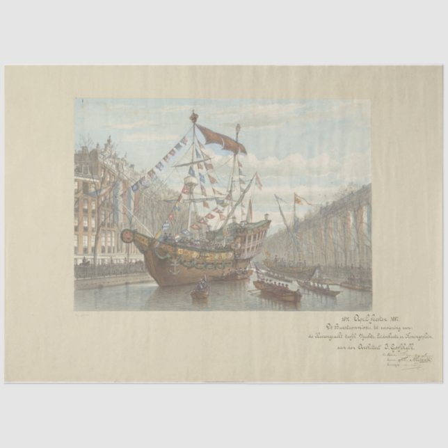 Seda Decorações sobre o papel de decodificação do Heren (Frente )