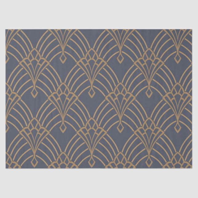 Seda Decoupage de Papel Tecido - Design de Leque Art Dé (Frente )