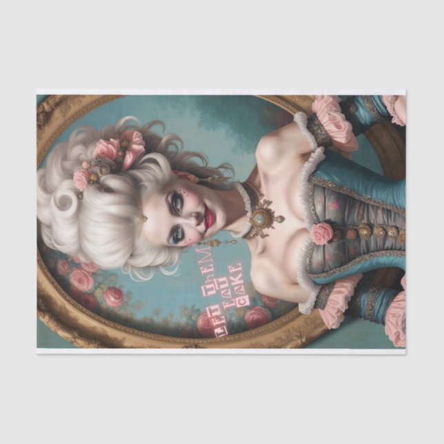 Seda Deixem-Nos Comer O Papel De Decoupage Marie Antoin (Frente )