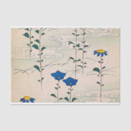 Seda Design de Flor Antiquado - Papel Tecido para Arran