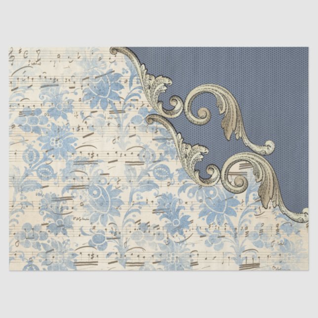 Seda Design de papel do Ornamentado Ephemera série 10 (Frente )