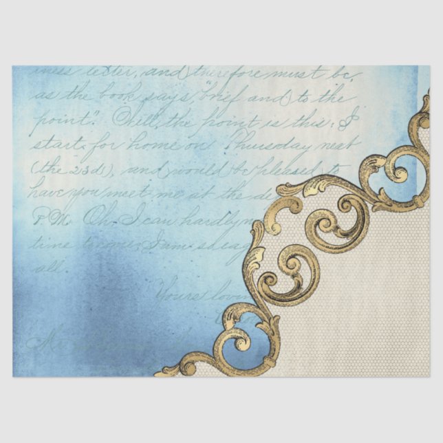 Seda Design de papel do Ornamentado Ephemera série 13 (Frente )