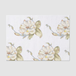 Seda Design de Rosa do shrub em papel tecidular