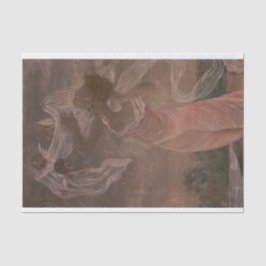 Seda Desligamento de anjo de papel tecido vitoriano