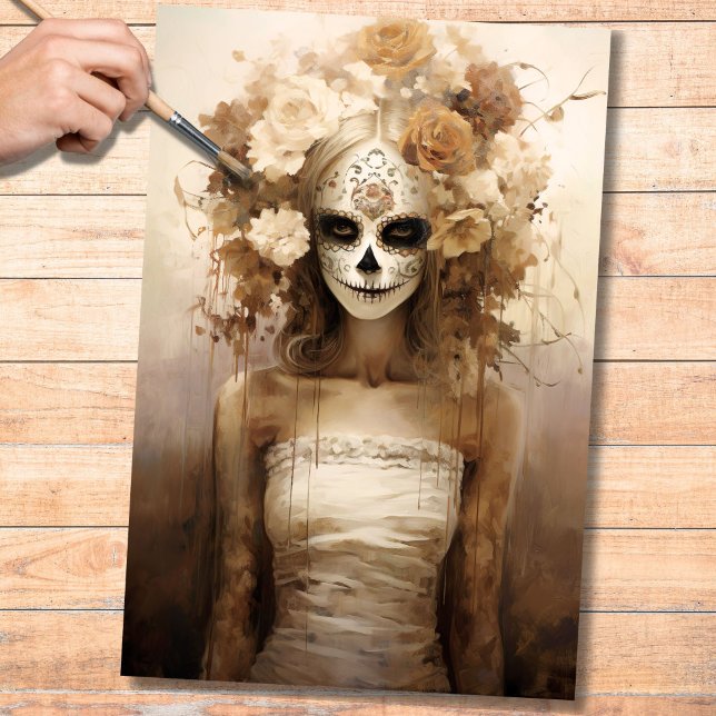 Seda Dia da Menina Morta - Papel De Decoupage 3 (Criador carregado)